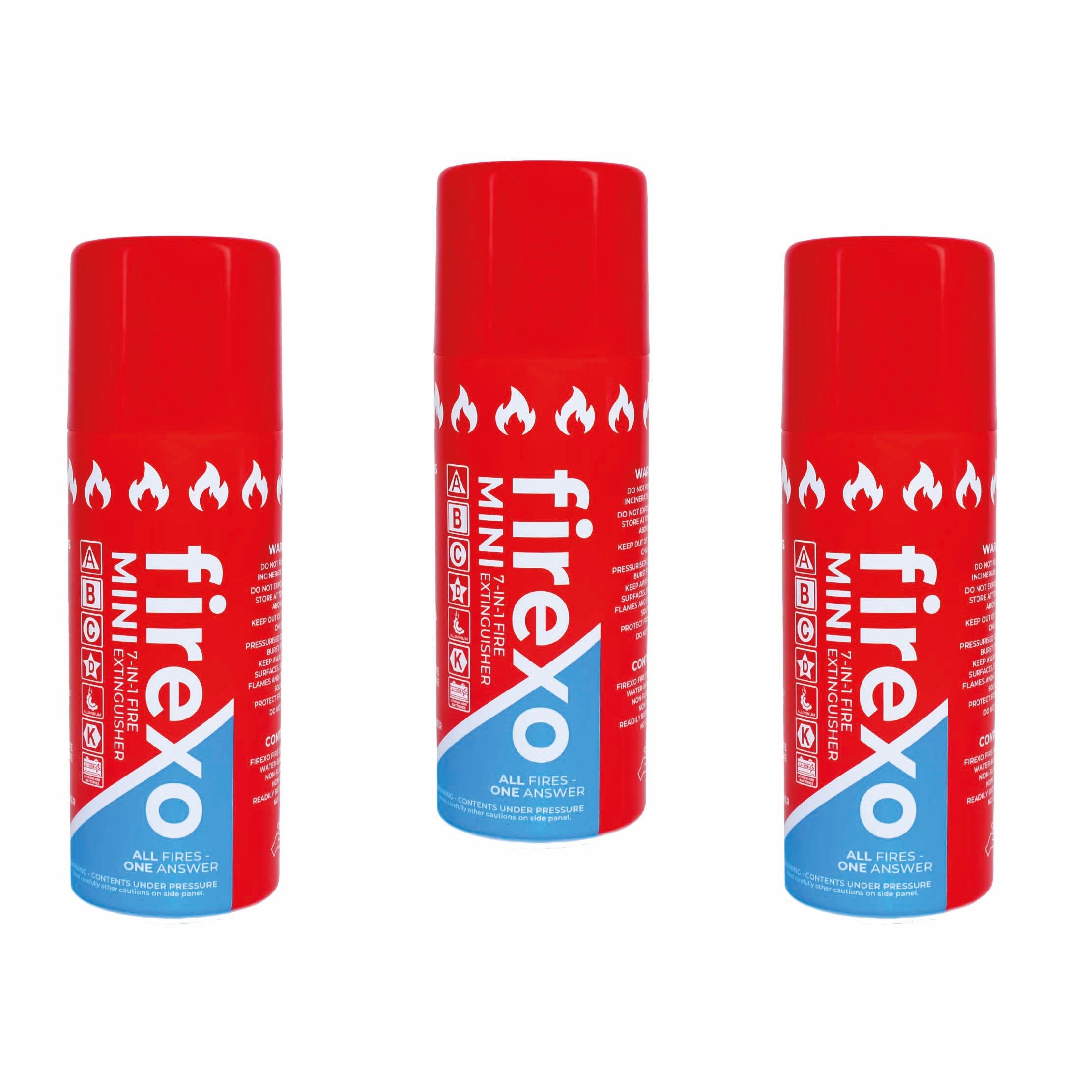 Pack of 3 - Firexo ALL FIRES Mini Fire Extinguisher