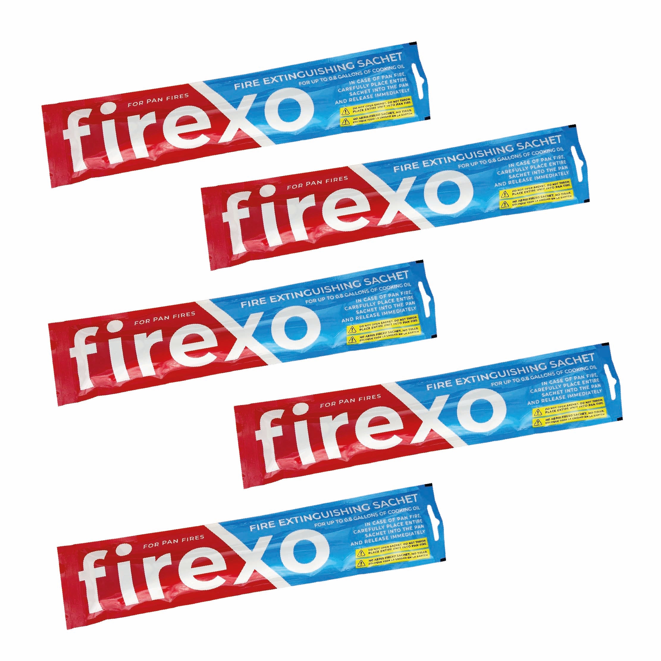 Paquete de 5 - Bolsita para extintor de incendios Firexo Cooking Grease Pan - Alternativa a la manta ignífuga (copia) 